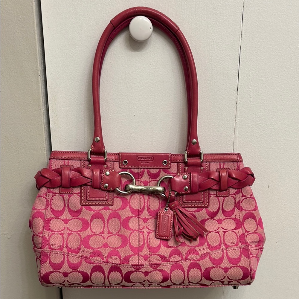 Vintage Coach Pink Hampton tote bag